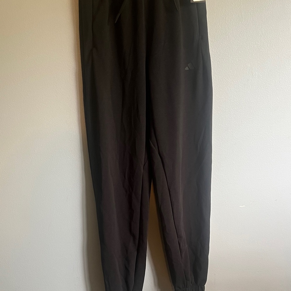 Women’s $55 Adidas D4T Knit Pant  Black Athletic Jogger Pants